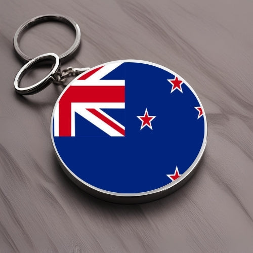 Flag Keychain - Round