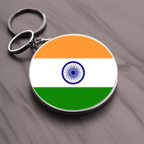 Flag Keychain - Round